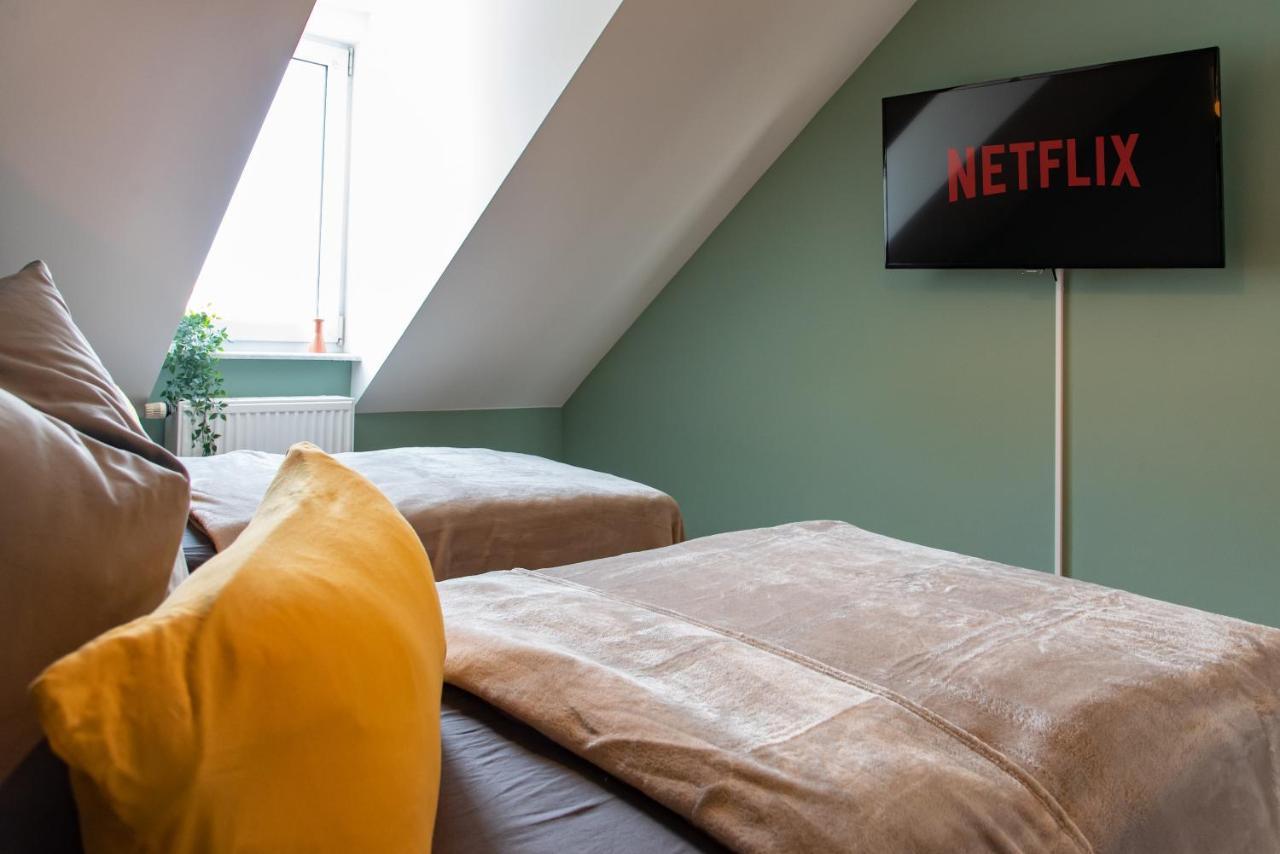 Bauhaus Apartment - Netflix, Nespresso, Zentral, Messe Chemnitz Esterno foto
