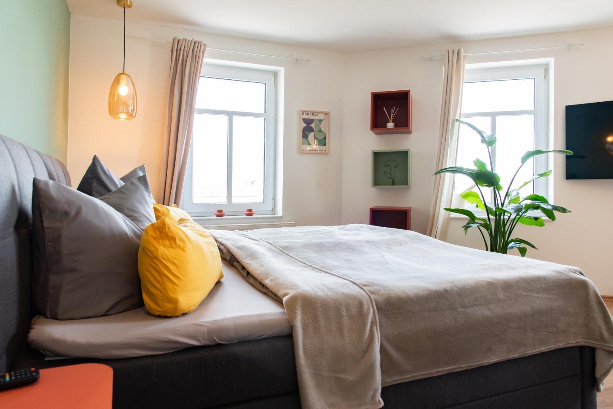 Bauhaus Apartment - Netflix, Nespresso, Zentral, Messe Chemnitz Esterno foto