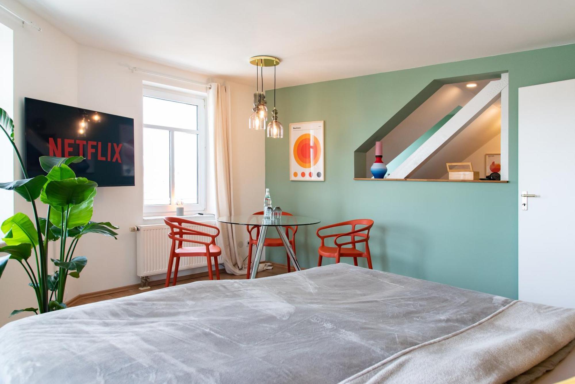 Bauhaus Apartment - Netflix, Nespresso, Zentral, Messe Chemnitz Esterno foto